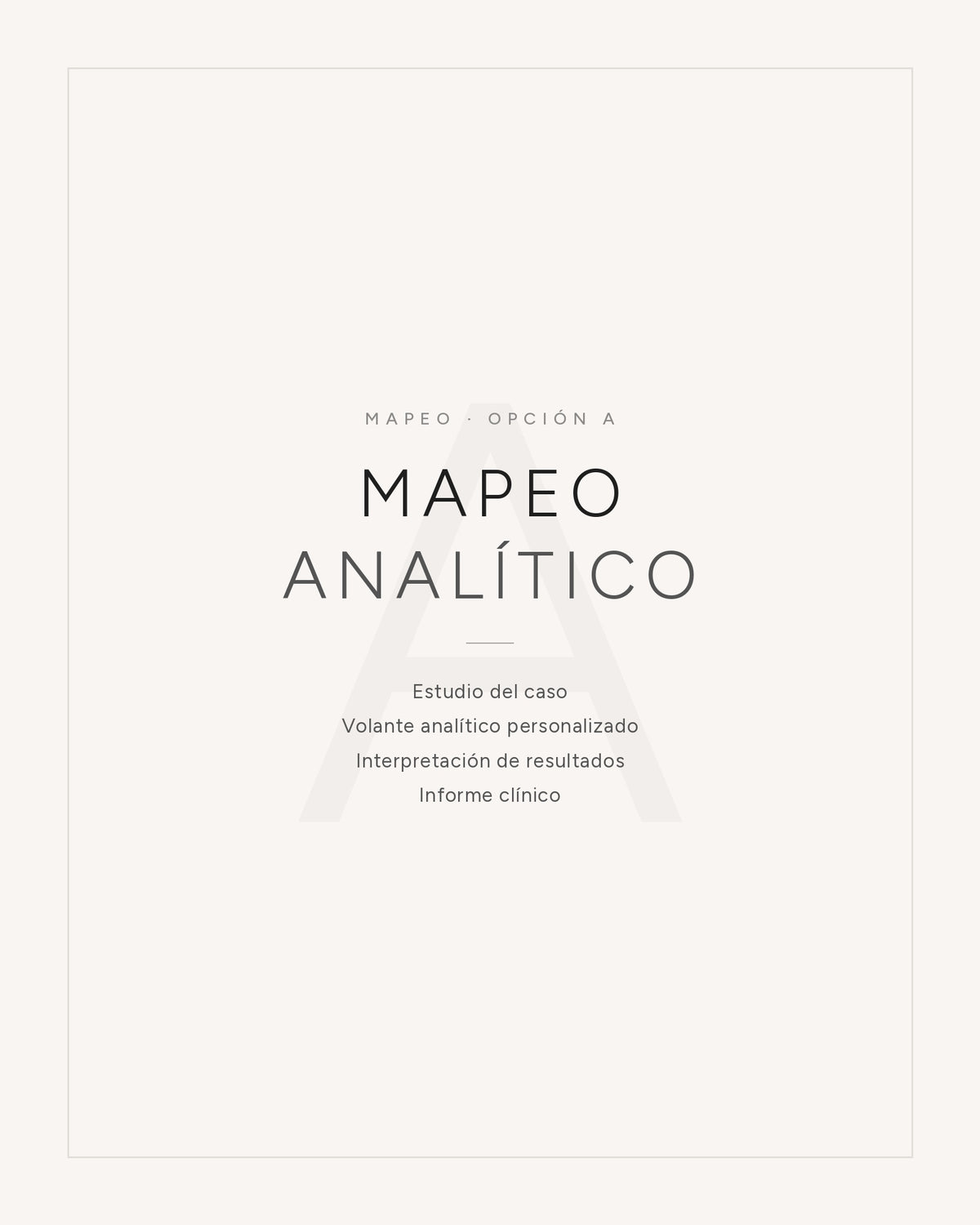 Mapeo Analítico